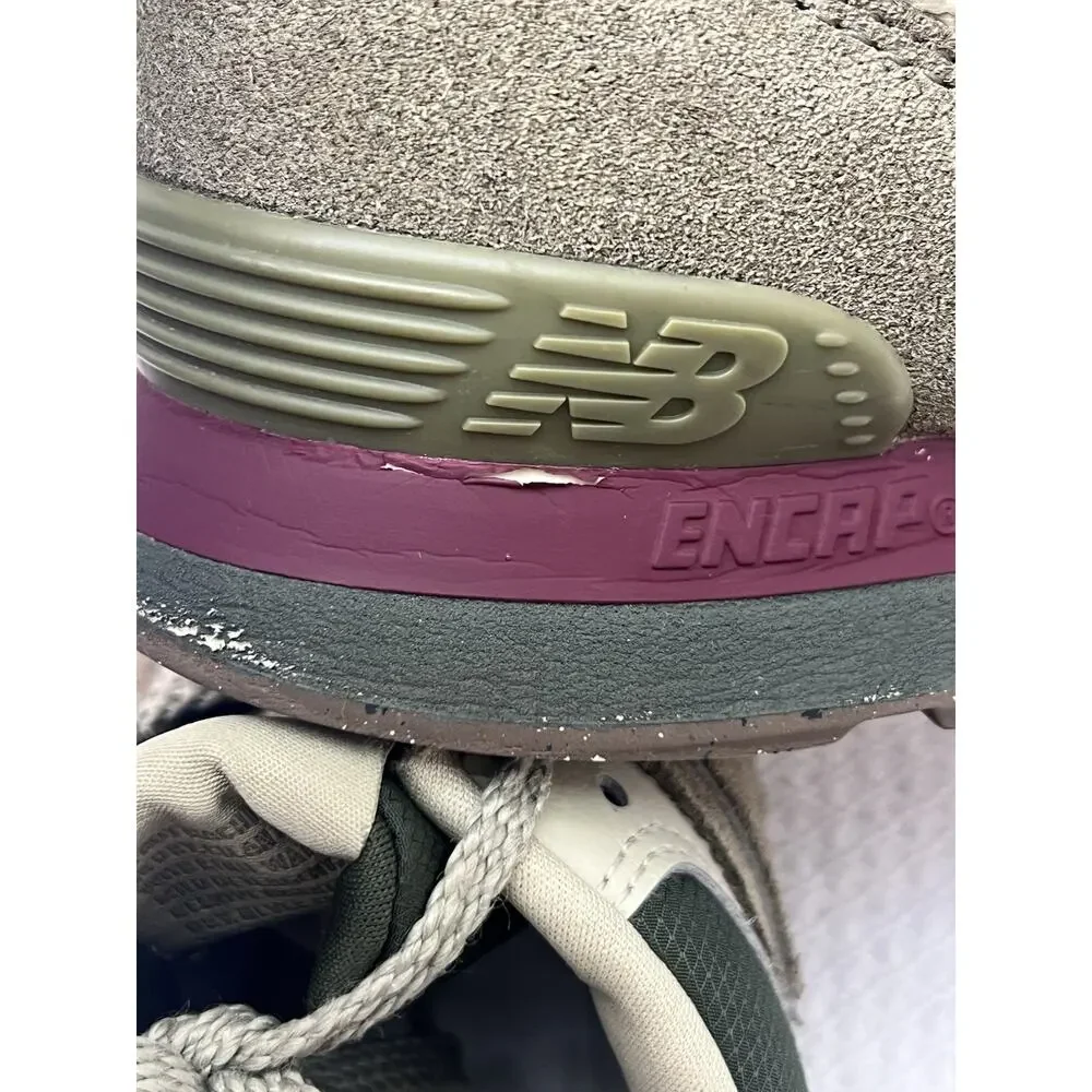New Balance 574 U574UBB Olive Bone Sneakers Men’s 10.5 Women’s 12 Suede